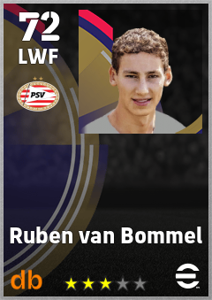 Ruben van Bommel eFootball player card