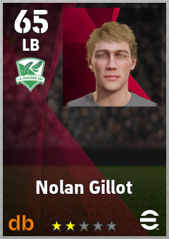 Nolan Gillot — LB, OVR 65, MAX 65