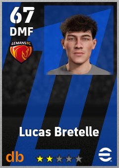 Lucas Bretelle — DMF, OVR 67, MAX 67