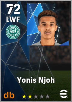 Yonis Njoh — LWF, OVR 72, MAX 72