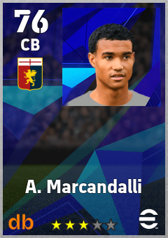 A. Marcandalli — CB, OVR 76, MAX 76