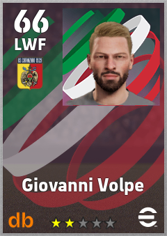 Giovanni Volpe — LWF, OVR 66, MAX 66