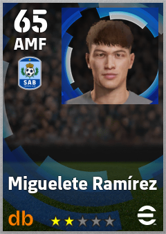 Miguelete Ramírez — AMF, OVR 65, MAX 65