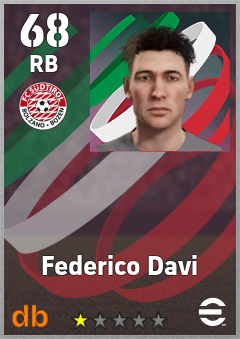 Federico Davi — RB, OVR 68, MAX 68