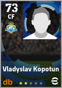 Vladyslav Kopotun — CF, OVR 73, MAX 73