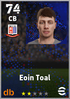 Eoin Toal — CB, OVR 74, MAX 74