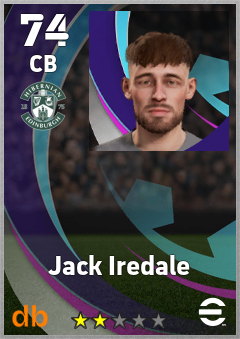 Jack Iredale — CB, OVR 74, MAX 74