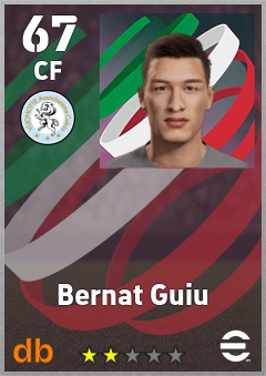 Bernat Guiu — CF, OVR 67, MAX 67
