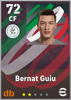 Bernat Guiu — CF, OVR 72, MAX 72