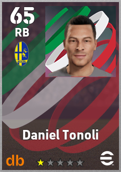 Daniel Tonoli — RB, OVR 65, MAX 65