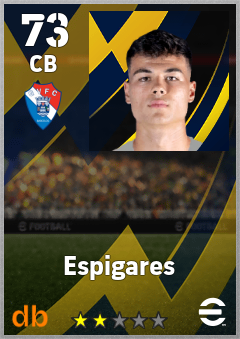 Espigares — CB, OVR 73, MAX 73