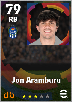 Jon Aramburu — RB, OVR 79, MAX 79