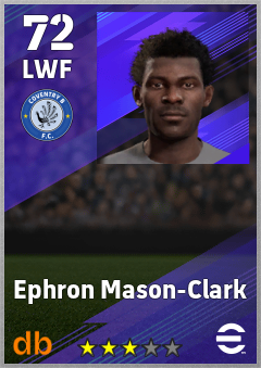 Ephron Mason-Clark — LWF, OVR 72, MAX 72
