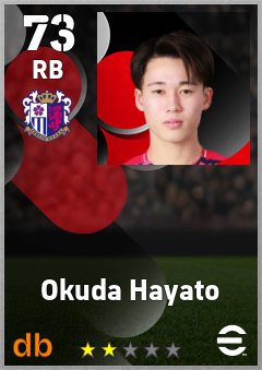 Okuda Hayato — RB, OVR 73, MAX 73