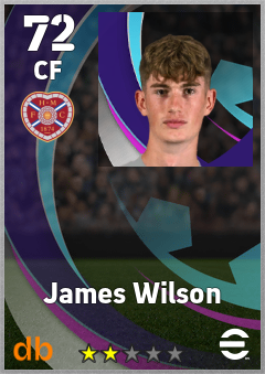 James Wilson — CF, OVR 72, MAX 72