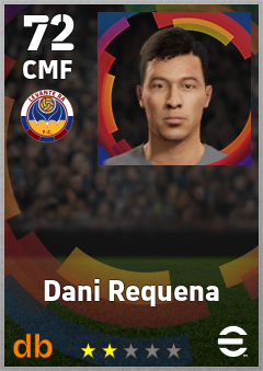 Dani Requena — CMF, OVR 72, MAX 72