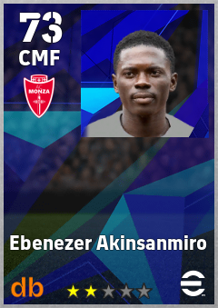Ebenezer Akinsanmiro — CMF, OVR 73, MAX 73