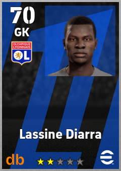 Lassine Diarra — GK, OVR 70, MAX 70