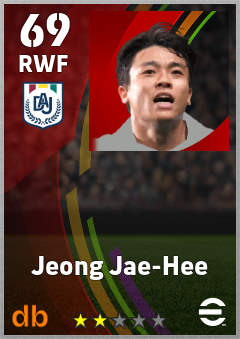 Jeong Jae-Hee — RWF, OVR 69, MAX 69