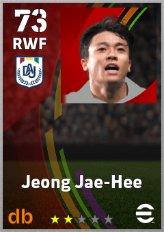 Jeong Jae-Hee — RWF, OVR 73, MAX 73