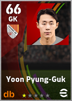 Yoon Pyung-Guk — GK, OVR 66, MAX 66