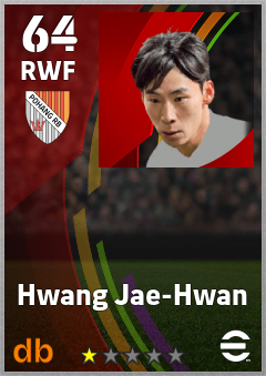 Hwang Jae-Hwan — RWF, OVR 64, MAX 64