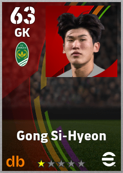 Gong Si-Hyeon — GK, OVR 63, MAX 63