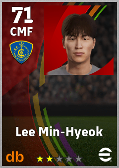 Lee Min-Hyeok — CMF, OVR 71, MAX 71