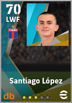 Santiago López — LWF, OVR 70, MAX 70