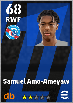 Samuel Amo-Ameyaw — RWF, OVR 68, MAX 68