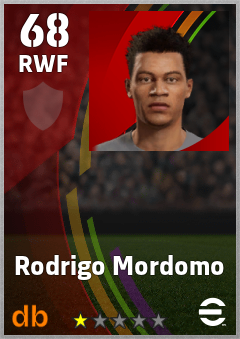Rodrigo Mordomo — RWF, OVR 68, MAX 68