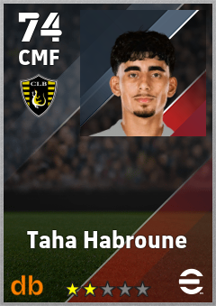 Taha Habroune — CMF, OVR 74, MAX 74