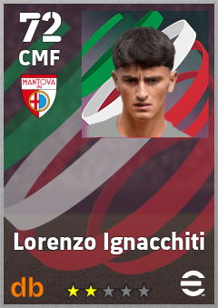 Lorenzo Ignacchiti — CMF, OVR 72, MAX 72