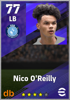 Nico O'Reilly eFootball player card