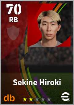 Sekine Hiroki eFootball player card
