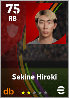 Sekine Hiroki eFootball player card