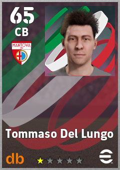Tommaso Del Lungo — CB, OVR 65, MAX 65