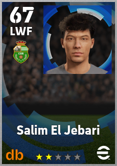 Salim El Jebari — LWF, OVR 67, MAX 67