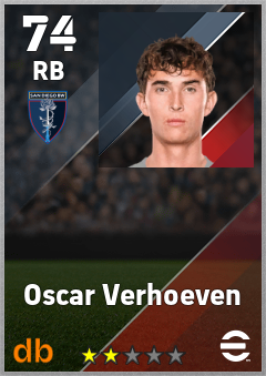 Oscar Verhoeven — RB, OVR 74, MAX 74
