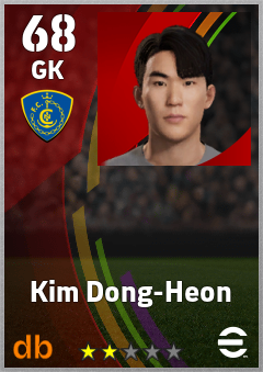 Kim Dong-Heon — GK, OVR 68, MAX 68