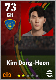 Kim Dong-Heon — GK, OVR 73, MAX 73