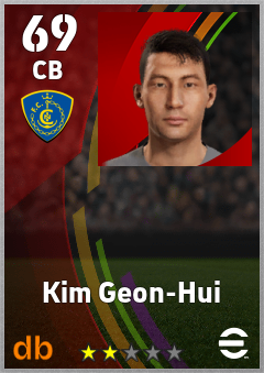 Kim Geon-Hui — CB, OVR 69, MAX 69