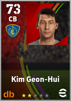 Kim Geon-Hui — CB, OVR 73, MAX 73