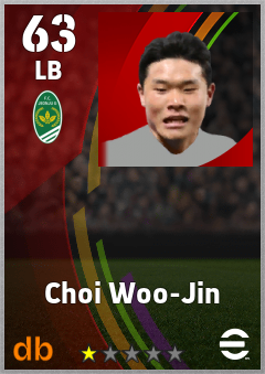 Choi Woo-Jin — LB, OVR 63, MAX 63