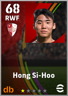 Hong Si-Hoo — RWF, OVR 68, MAX 68