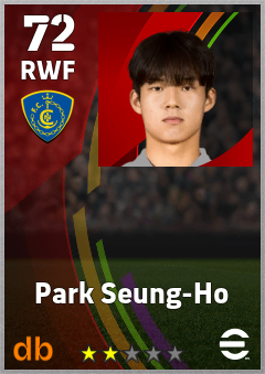 Park Seung-Ho — RWF, OVR 72, MAX 72