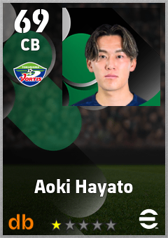 Aoki Hayato — CB, OVR 69, MAX 69