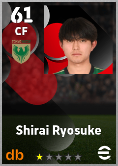 Shirai Ryosuke eFootball player card