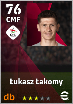 Łukasz Łakomy — CMF, OVR 76, MAX 76