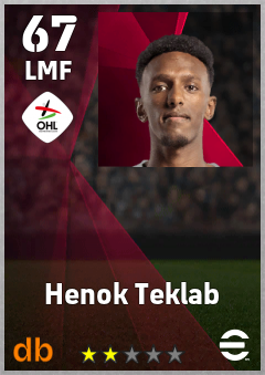 Henok Teklab — LMF, OVR 67, MAX 67